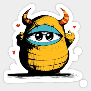 Funny monster Sticker